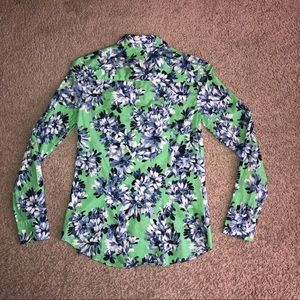 Women’s j. Crew button down shirt floral XS